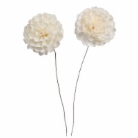 Vickerman H7SFS044 4 in. Camellia Sola Flower Stem Artificial Flower, Natural - 12 in. - 12 p