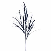 Vickerman QG221531 36 in. Mdnt Blue Berry Twig Glitter Spray, 6 Piece per Bag