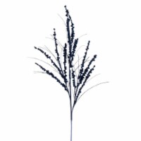 Vickerman QG221531 36 in. Mdnt Blue Berry Twig Glitter Spray, 6 Piece per Bag