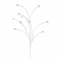Vickerman QG221711 36 in. White Mini Star Glitter Spray, 6 Piece - Pack of 36