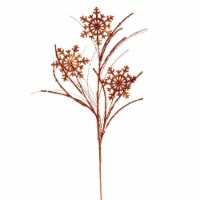 Vickerman QG223018 31 in. Burnished Orange Orange Snowflake Glitter Spray, 6 Piece - Pack of