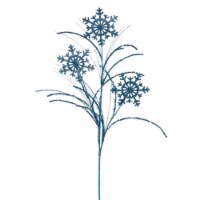 Vickerman QG223032 31 in. Baby Blue Snowflake Glitter Spray, 6 Piece - Pack of 48