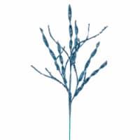 Vickerman QG223332 34 in. Baby Blue Wavy & Spiral Glitter Spray, 6 Piece - Pack of 36