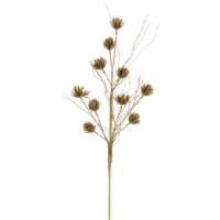 Vickerman QG224408 30 in. Gold Mini Flower Glitter Spray, 6 Piece per Bag