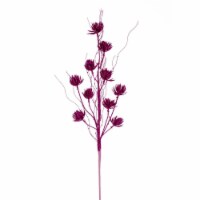 Vickerman QG224413 30 in. Hot Pink Mini Flower Glitter Spray, 6 Piece per Bag