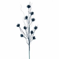 Vickerman QG224432 30 in. Baby Blue Mini Flower Glitter Spray, 6 Piece per Bag