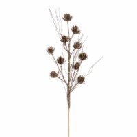 Vickerman QG224438 30 in. Champagne Mini Flower Glitter Spray, 6 Piece per Bag