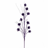 Vickerman QG224466 30 in. Purple Mini Flower Glitter Spray, 6 Piece per Bag