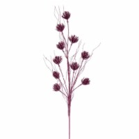 Vickerman QG224479 30 in. Pink Mini Flower Glitter Spray, 6 Piece per Bag
