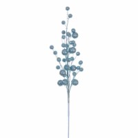 Vickerman QG226732 27 in. Multi Ball Glitr Spray, Baby Blue - 4 per Bag