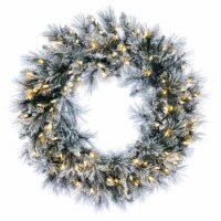 30 Flocked Jackson Wreath Duralit 100Ww