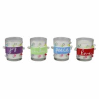 Department 56 Set of 4 Department 56 Hanukkah Glass Votive Candle Holders 2.5