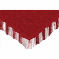 Heritage Lace ALP-CR 62 x 72 in. Crimson Allure Poncho, Crimson