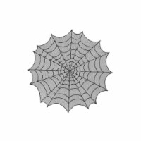 Heritage Lace HW-3000B Spider Web 30 in. Round Topper, Black