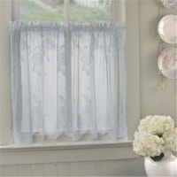 Heritage Lace 6295E-6024 Hydrangea 60 x 24 in. Tier, Ecru