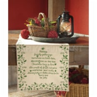 Heritage Lace CT-1360NG Christmas Time 13 x 60 in. Runner - Natural & Green