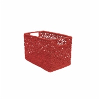 Heritage Lace Mode Crochet Wire Basket - 12 x 7 x 8 in.