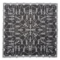 Heritage Lace SD-5858P 58 x 58 in. Skeleton Dance Table Topper