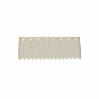 Heritage Lace 8515C-4816 48 x 16 in. Filet Crochet Valance, Cafe