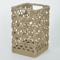 Heritage Lace MC-1125TN Mode Crochet Basket, Tan - 9 x 5.5 x 5.5 in.