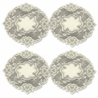 Heritage Lace HL-1600E-S 16 in. Heirloom Round Doily - Ecru - Set of 4