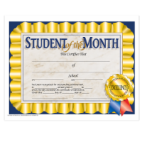Student of the Month Certificate Pack of 150 Certificates