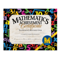Mathematics Acheivement Certificate Pack of 5