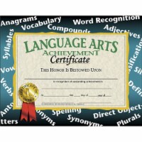 Hayes Language Arts Achievement Certificate 8.5  x 11  Pack of 30 (H-VA585)