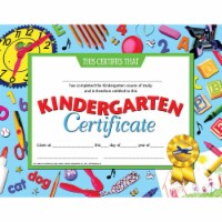 Kindergarten Certificate, 8.5  x 11 , Pack of 30