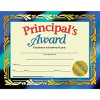 Hayes Principal's Award Certificate 8.5  x 11  Pack of 30