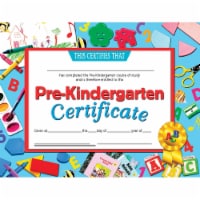Flipside Hayes Pre-kindergarten Certificate Blue Border 8-1/2 (L) x 11 (W) (H-VA699)