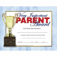 Hayes Very Important Parent Award Certificate 8.5  x 11  Pack of 30 (H-VA641)