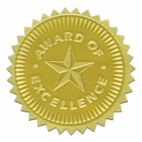 FLIPSIDE Gold Foil Embossed Seals Award Of 373