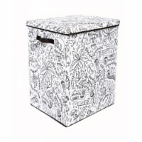 Home Outfitters Coloring Hamper, 4 Washable Markers