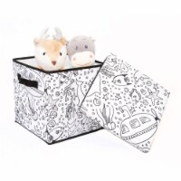 Home Outfitters Coloring Storage Cube, 4 Washable Markers - Case Pack Of 6, Under Sea Print