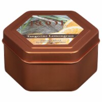 Root Candles Tangerine Lemongrass Beeswax Blend Candle