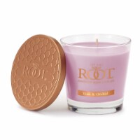 Root Candles Small Veriglass Scented Candle - Teak & Orchid