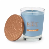 Root Candles Large Veriglass Mineral Salts Scented Candle - Blue