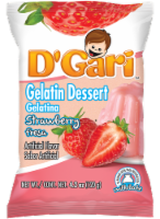 D'Gari Strawberry Gelatin Dessert Milk Mix