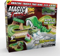 As Seen On Tv Ontel Magic Tracks Dino Chomp Glow In The Dark Racetrack Set