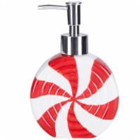VCNY Holiday Peppermint Ceramic Lotion Pump Perspective: Main