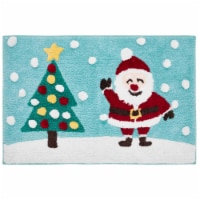 VCNY Holiday Polyester Tufted Santa Bath Mat Perspective: Main
