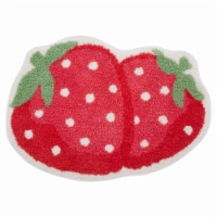 Strawberry Shaped Tufted Bath Rug Perspective: Main