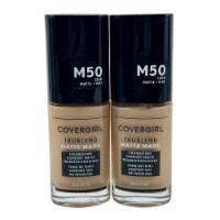 Cover Girl True Blend Matte Made Foundation M50 Soft Tan 1 OZ Set of 2