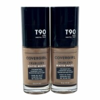 Cover Girl True Blend Matte Made Foundation T90 Tawny Fauve 1 OZ Set of 2