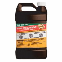 Copper Green Flat Brown Oil-Based Wood Preservative 1 gal. - Total Qty: 4