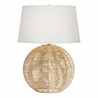 Pacific Coast Lighting Boca 28  Rattan Table Lamp with Ball in Natural