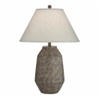 Pacific Coast Lighting Lagos 28  Resin Table Lamp in Dark Terracota/Gray