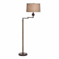 Pacific Coast Lighting Pinecliffe 63.62  Swing Arm Metal Floor Lamp in Brown