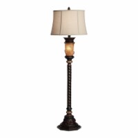 Pacific Coast Lighting Pine Cone Glow 65  Resin Floor Lamp in Dark Bronze
